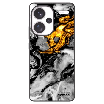 Picasee husă neagră din silicon pentru Xiaomi Redmi Note 13 Pro+ 5G - Black Gold 2
