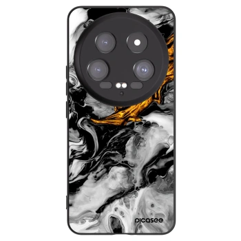 Picasee husă neagră din silicon pentru Xiaomi 14 Ultra - Black Gold 2