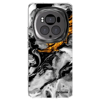 Picasee husă transparentă din silicon pentru Honor Magic6 Pro - Black Gold 2