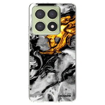 Picasee husă transparentă din silicon pentru Xiaomi 14T - Black Gold 2