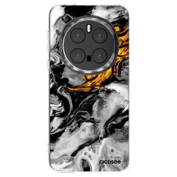 Picasee husă transparentă din silicon pentru Honor Magic7 Pro 5G - Black Gold 2