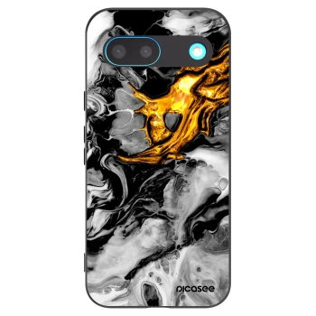 Picasee husă neagră din silicon pentru Google Pixel 8 - Black Gold 2