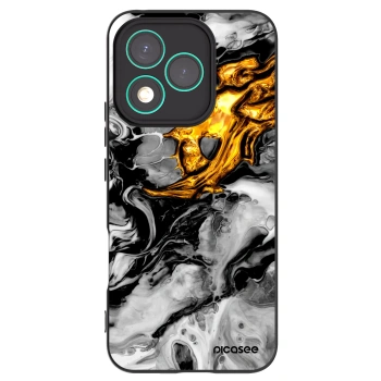 Picasee husă neagră din silicon pentru Honor 400 Lite 5G - Black Gold 2