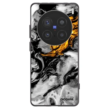 Picasee husă neagră din silicon pentru Vivo X200 Pro - Black Gold 2