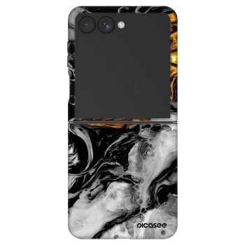 Picasee Fashion Case pentru Samsung Galaxy Z Flip7 5G - Black Gold 2