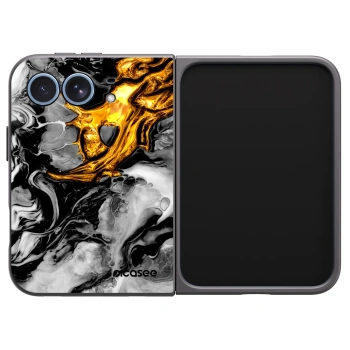 Picasee husă neagră din silicon pentru Apple iPhone Duo - Black Gold 2