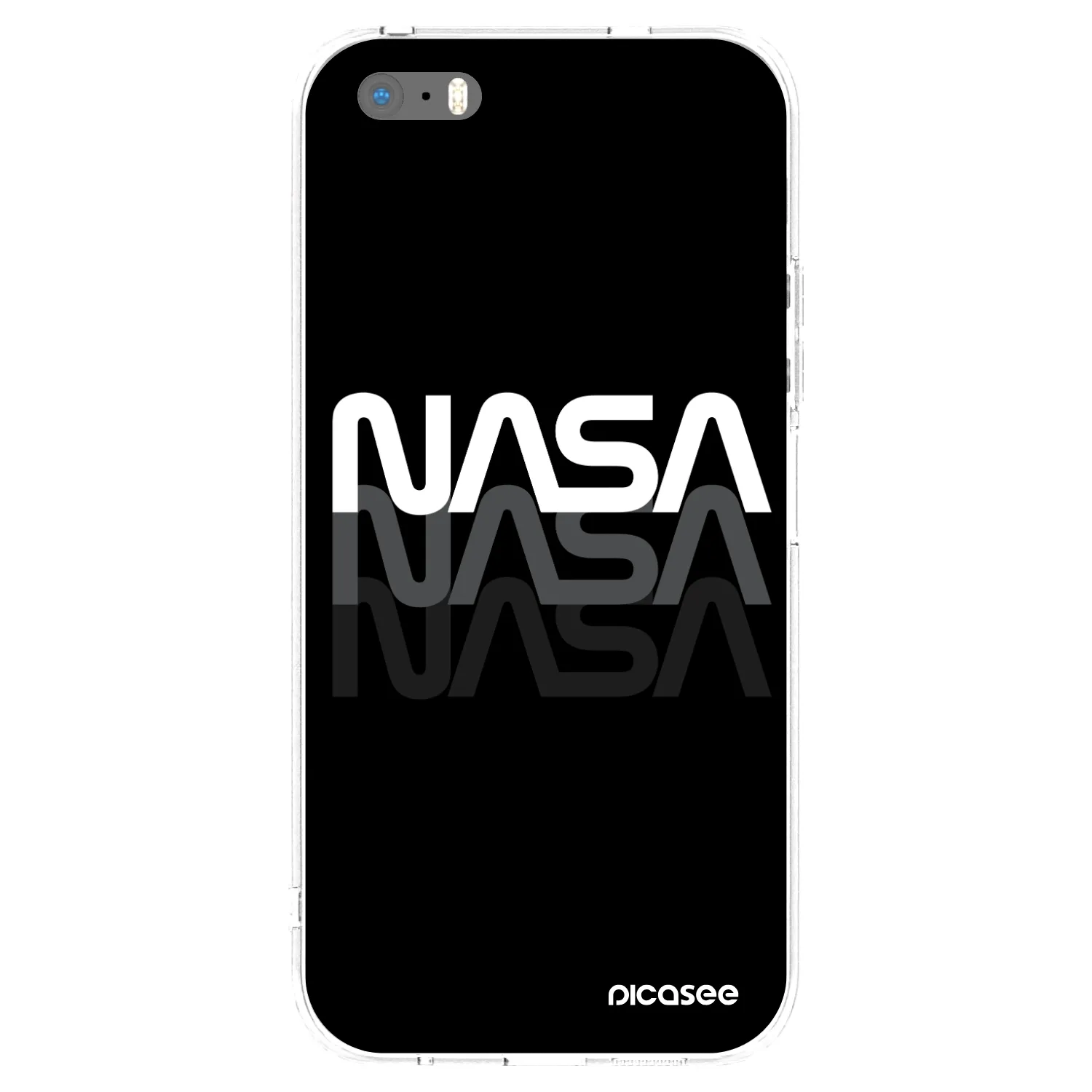 Picasee husă transparentă din silicon pentru Apple iPhone 5/5S/SE - NASA Triple