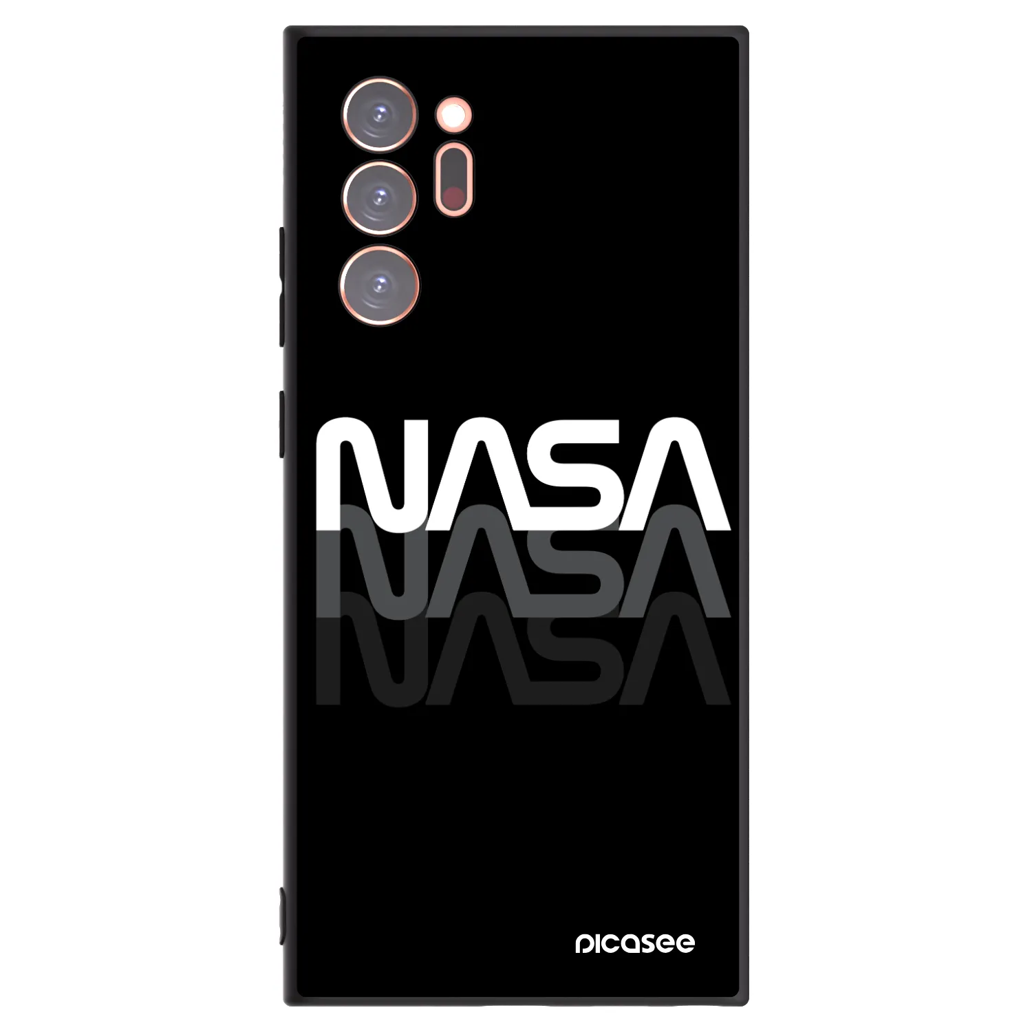 Picasee husă neagră din silicon pentru Samsung Galaxy Note 20 Ultra - NASA Triple