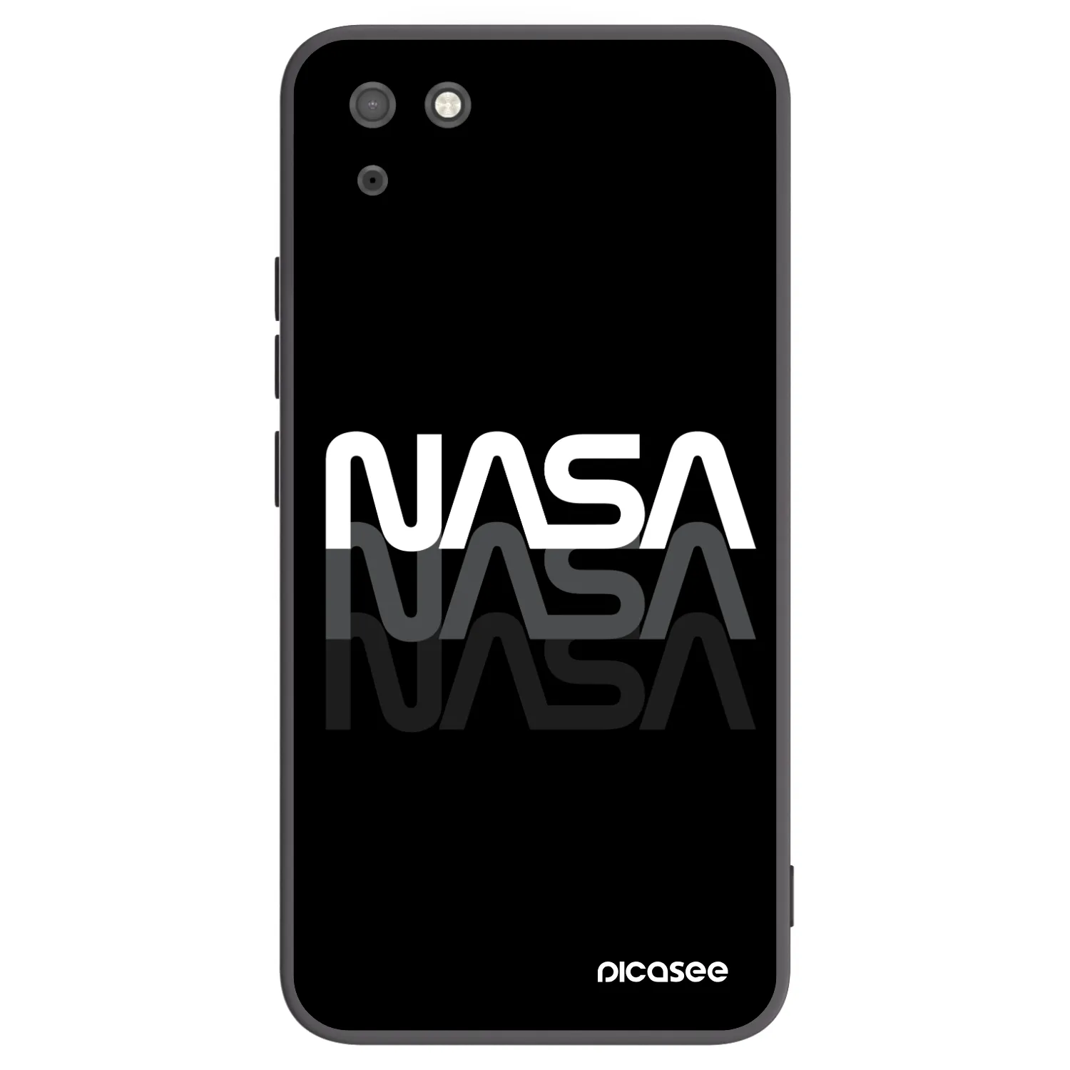 Picasee husă neagră din silicon pentru Huawei Y5P - NASA Triple