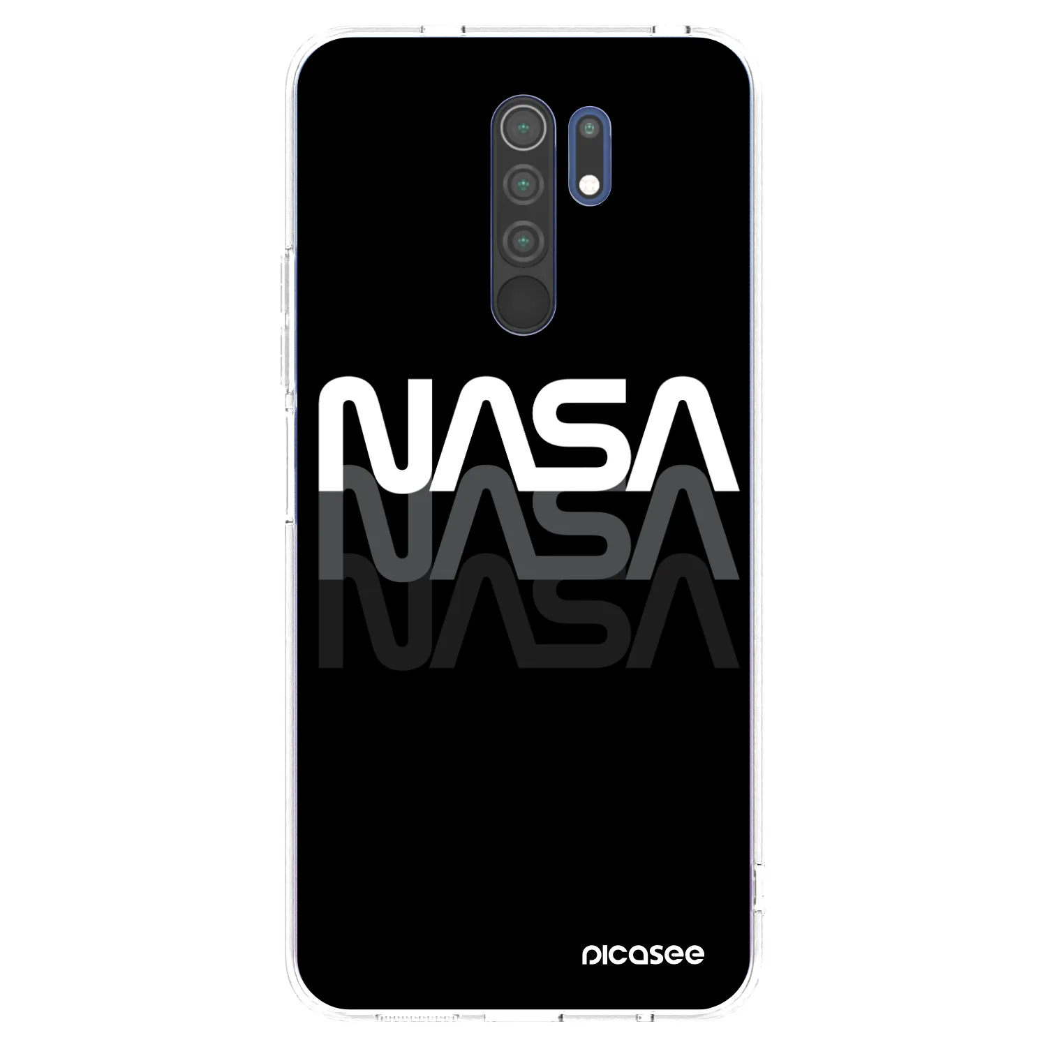 Picasee husă transparentă din silicon pentru Xiaomi Redmi 9 - NASA Triple