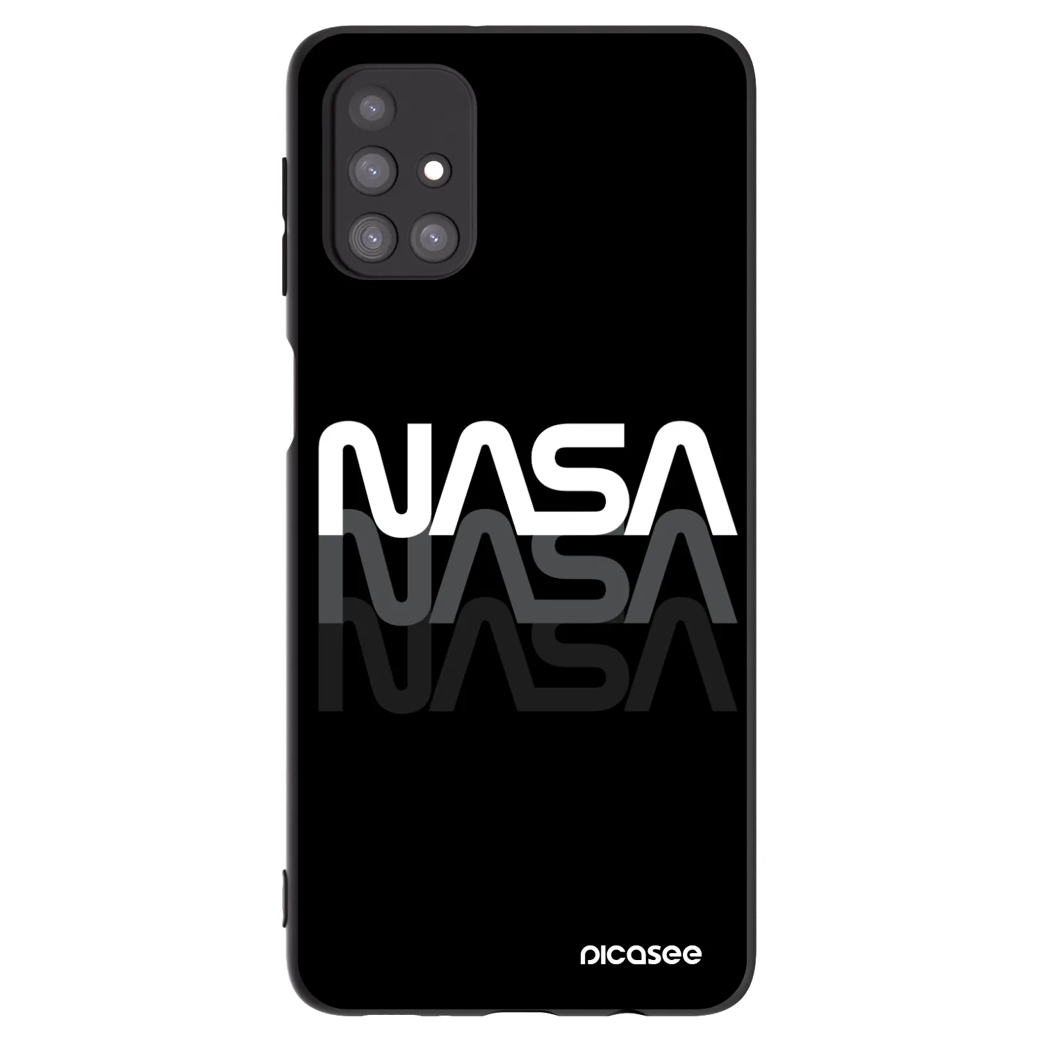 Picasee husă neagră din silicon pentru Samsung Galaxy M31s - NASA Triple