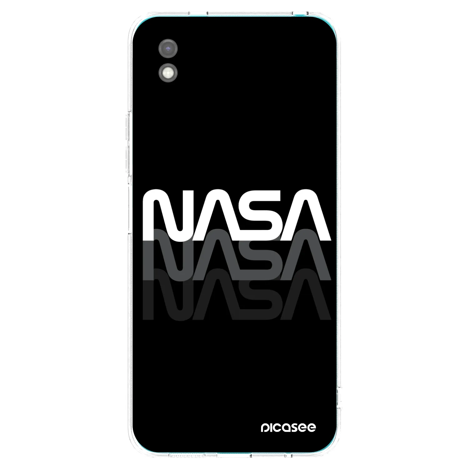 Picasee husă neagră din silicon pentru Xiaomi Redmi 9A - NASA Triple