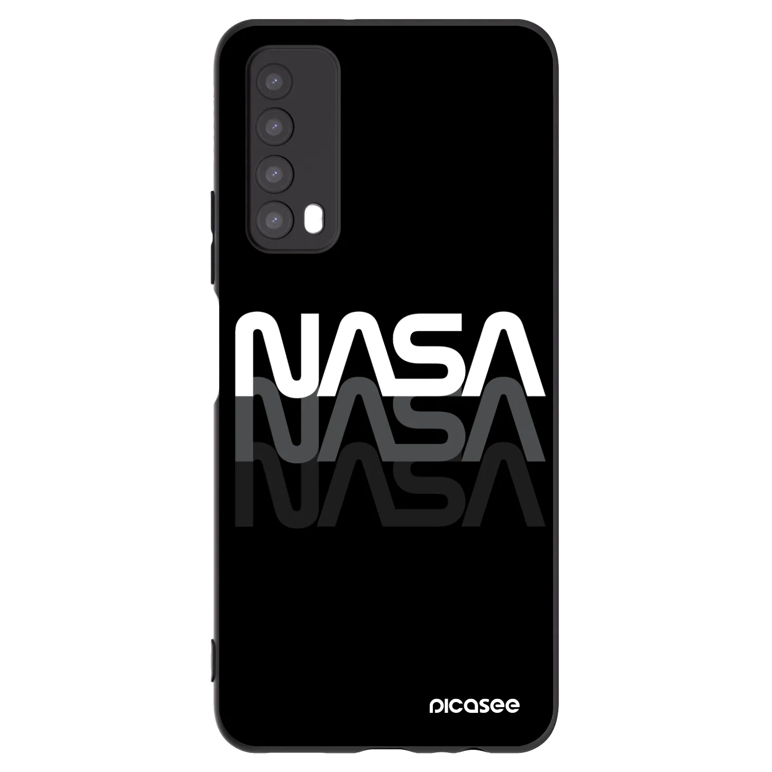 Picasee husă neagră din silicon pentru Huawei P Smart 2021 - NASA Triple