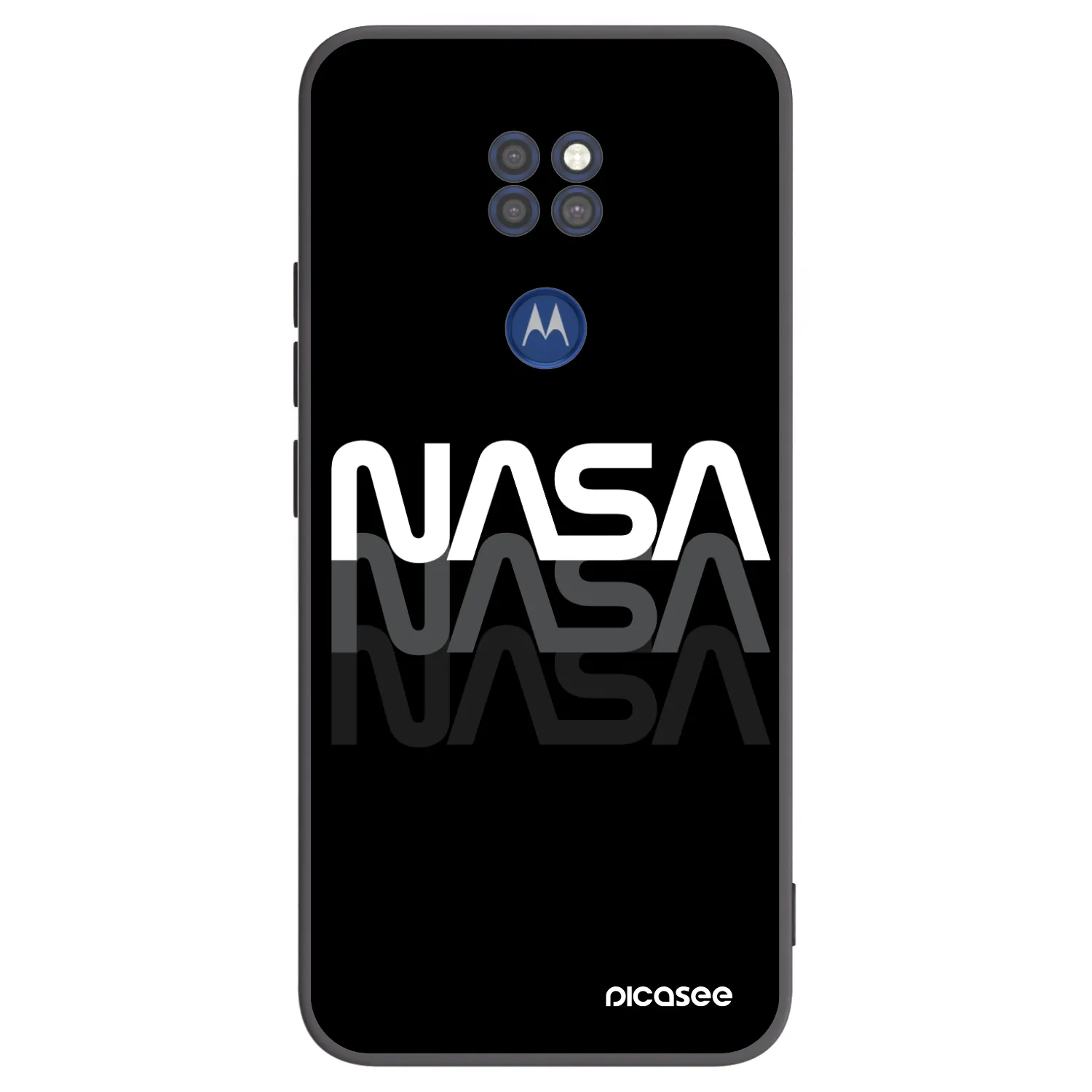 Picasee husă neagră din silicon pentru Motorola Moto G9 Play - NASA Triple