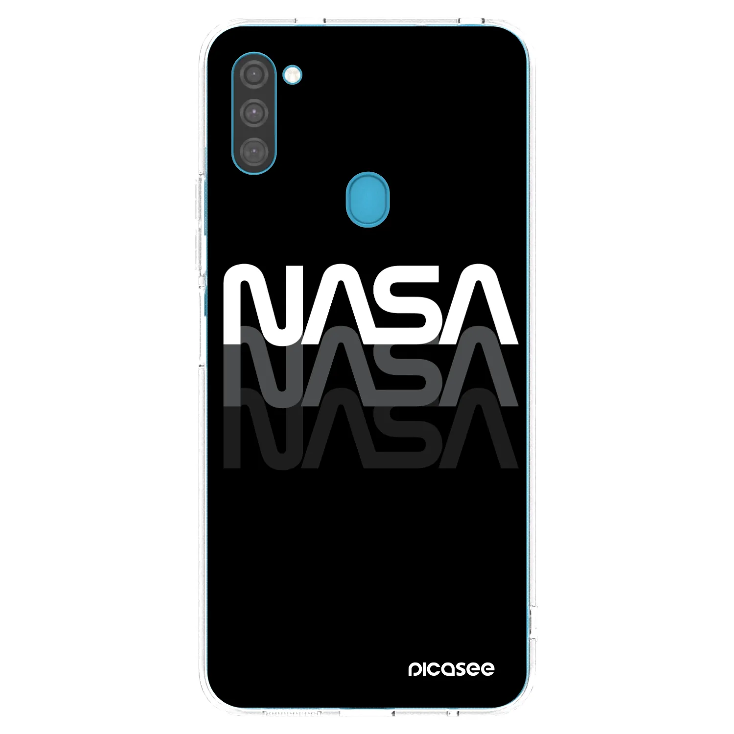 Picasee husă transparentă din silicon pentru Samsung Galaxy M11 - NASA Triple
