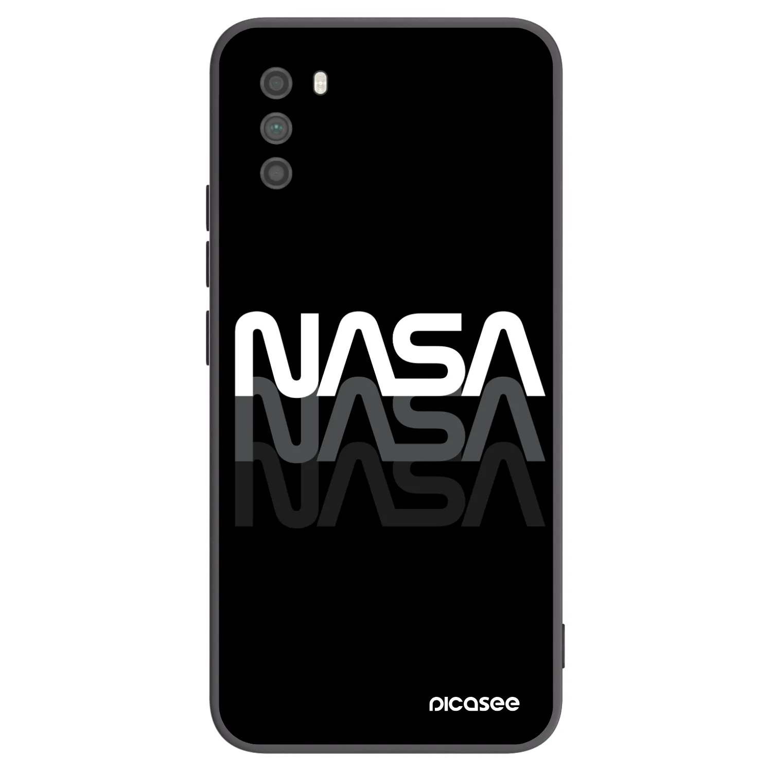 Picasee husă neagră din silicon pentru Xiaomi Poco M3 - NASA Triple