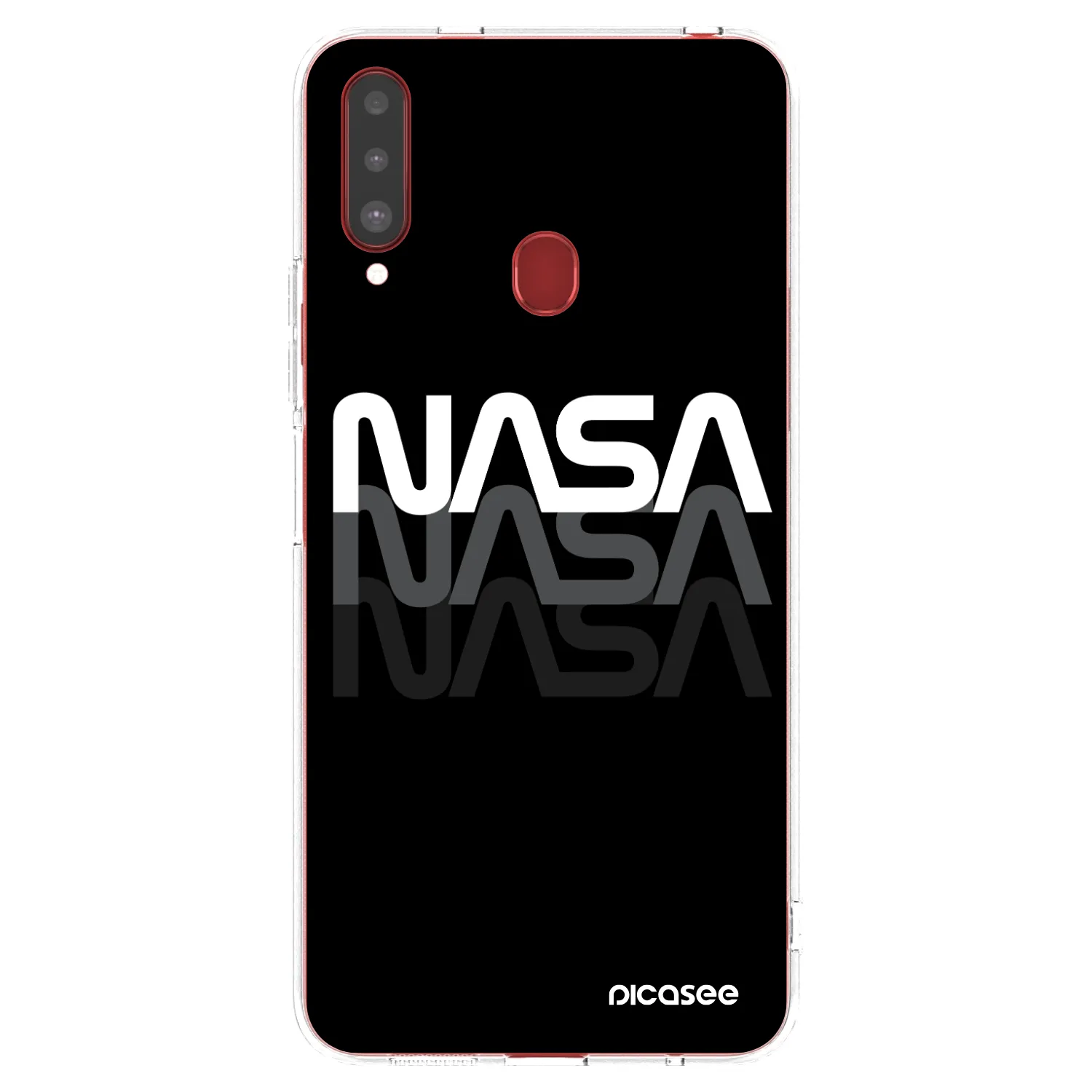 Picasee husă transparentă din silicon pentru Samsung Galaxy A20s - NASA Triple
