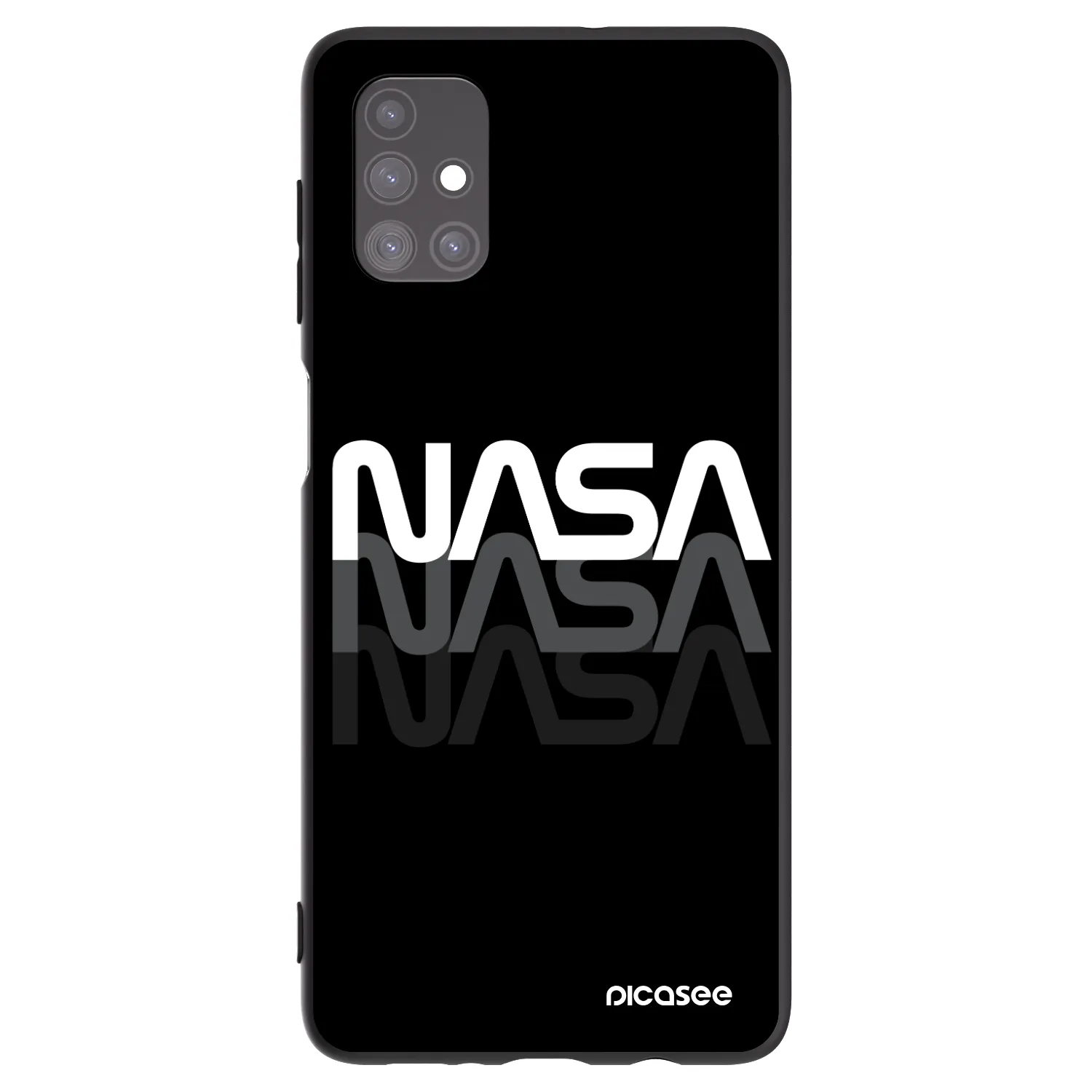Picasee husă neagră din silicon pentru Samsung Galaxy M51 M515F - NASA Triple