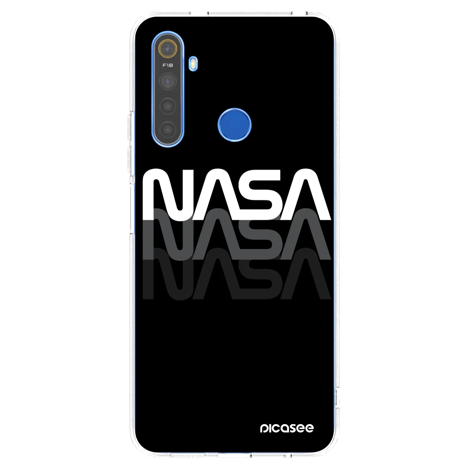 Picasee husă transparentă din silicon pentru Realme 5 - NASA Triple