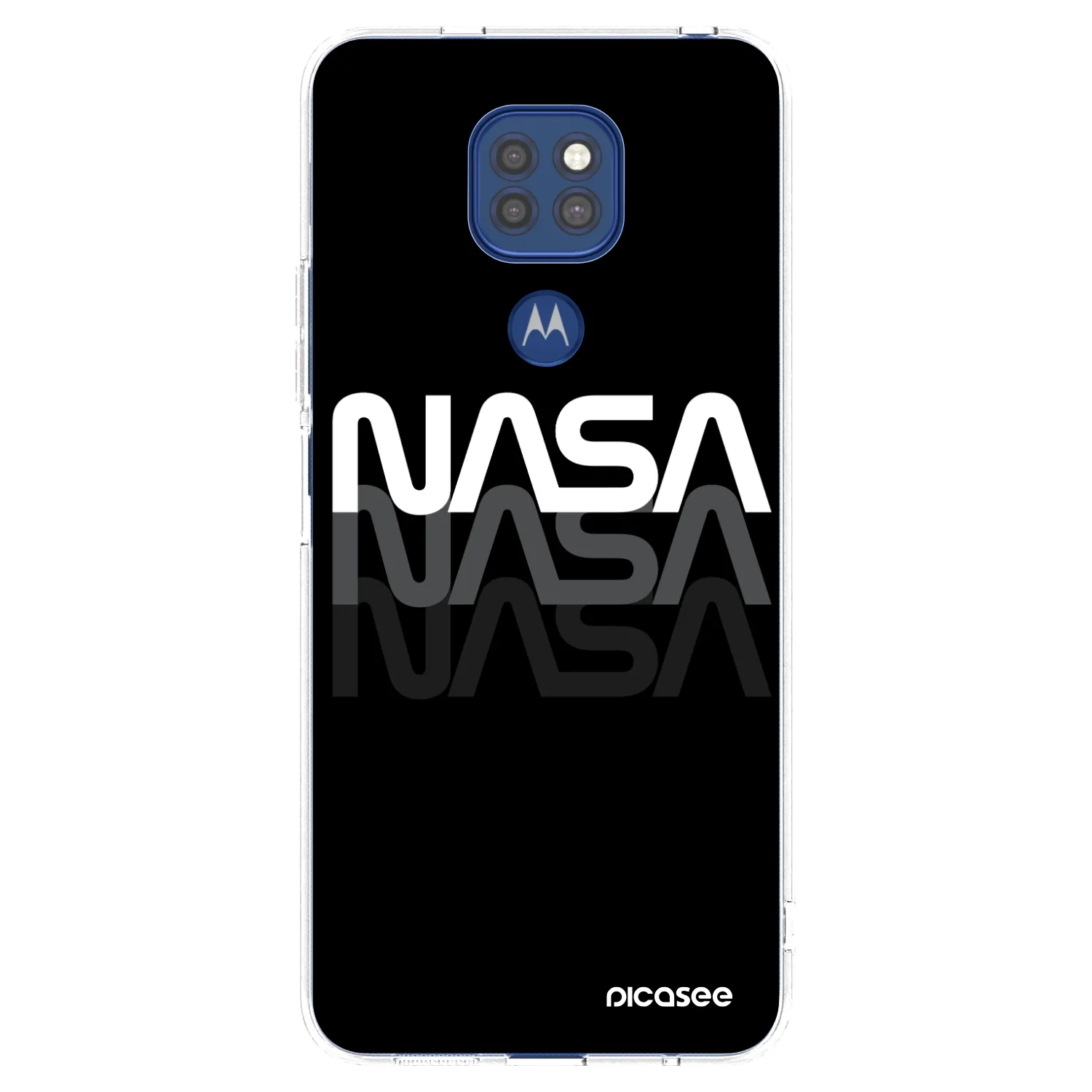 Picasee husă transparentă din silicon pentru Motorola Moto G9 Play - NASA Triple