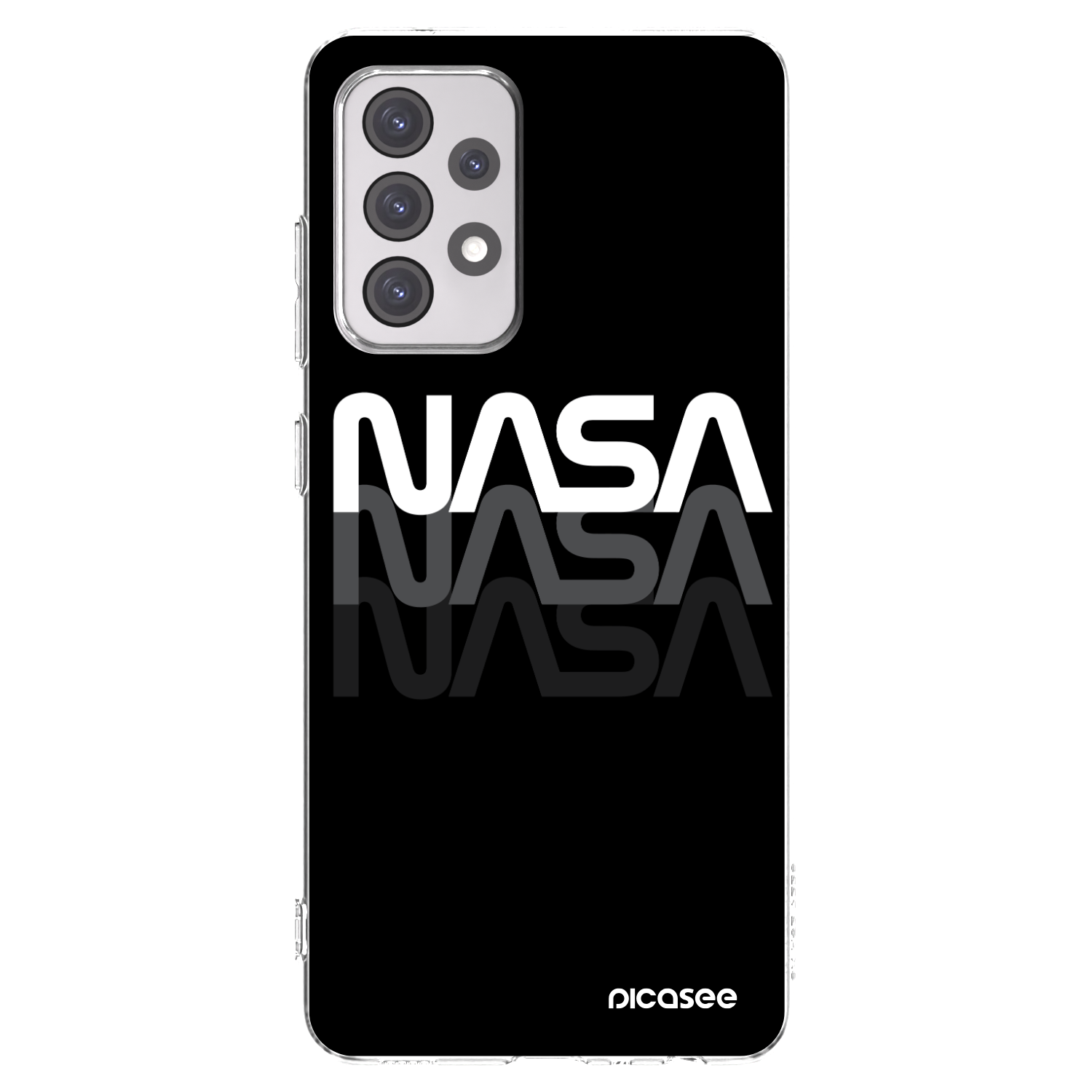 Picasee husă transparentă din silicon pentru Samsung Galaxy A52 5G A525F - NASA Triple