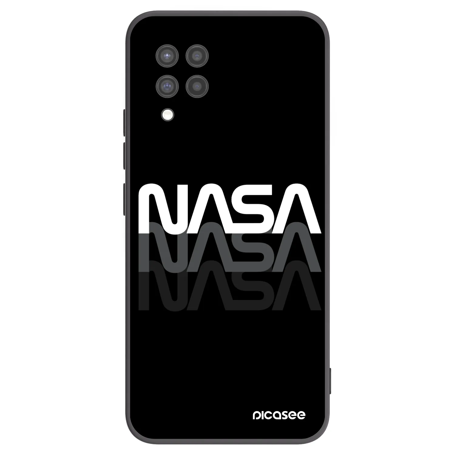Picasee husă neagră din silicon pentru Samsung Galaxy A42 A426B - NASA Triple