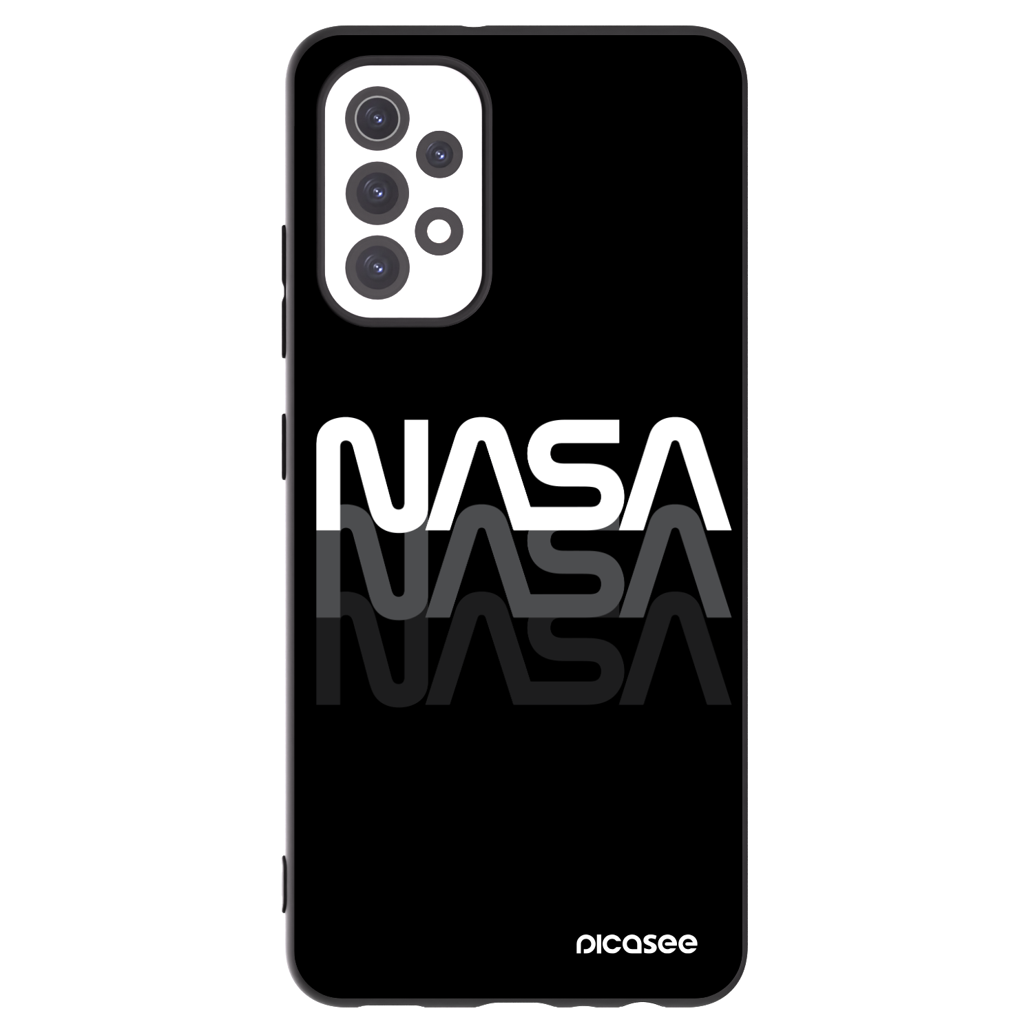 Picasee husă neagră din silicon pentru Samsung Galaxy A32 5G A326B - NASA Triple