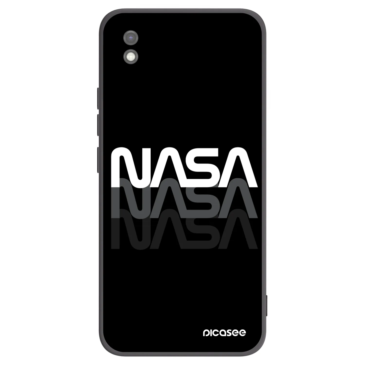 Picasee husă neagră din silicon pentru Xiaomi Redmi 9AT - NASA Triple