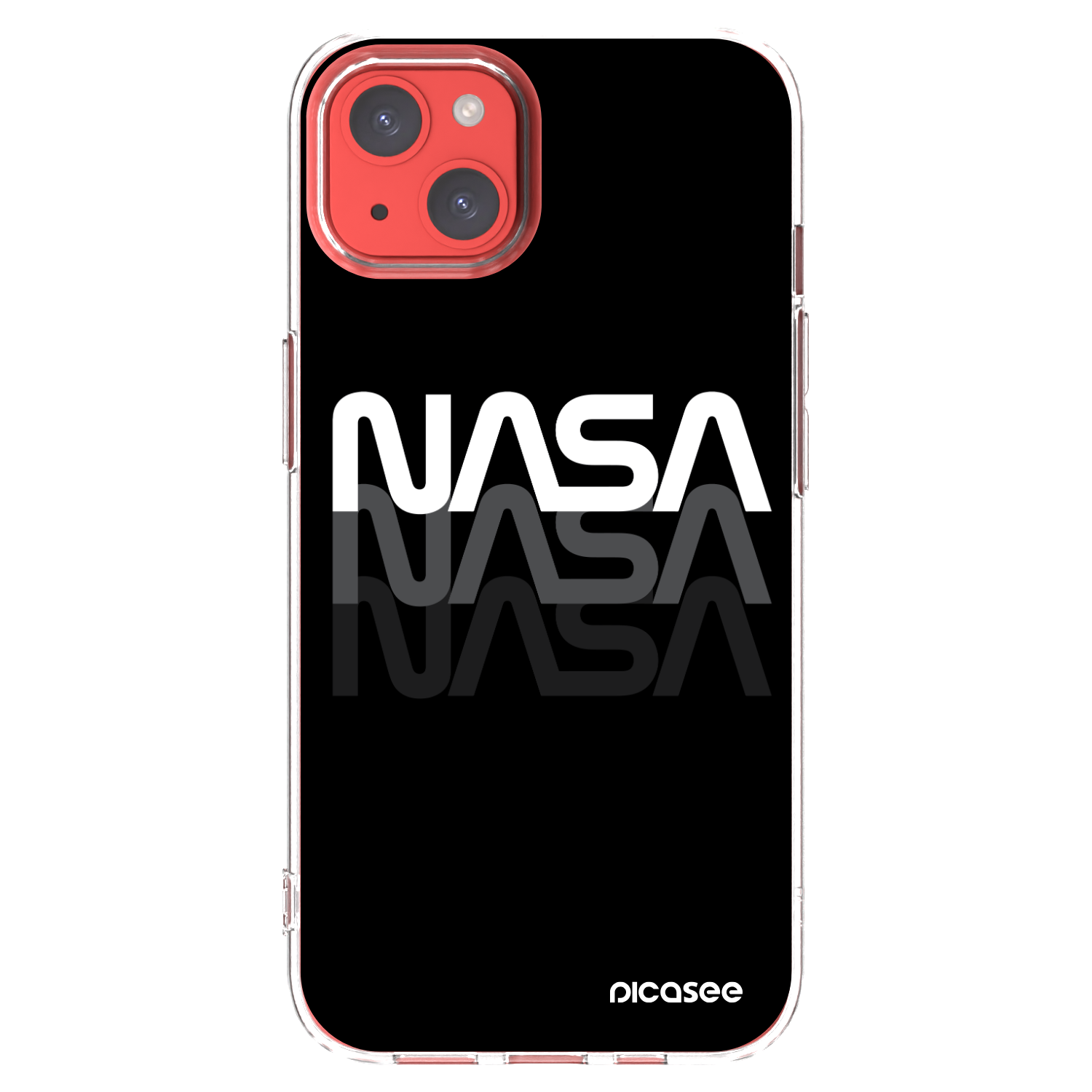 Picasee husă transparentă din silicon pentru Apple iPhone 13 - NASA Triple
