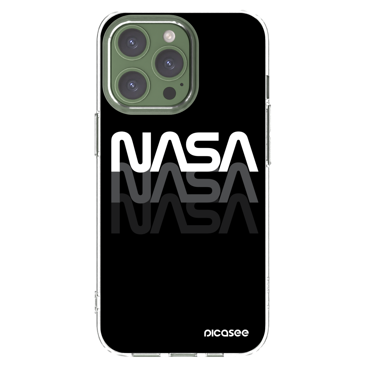 Picasee husă transparentă din silicon pentru Apple iPhone 13 Pro - NASA Triple