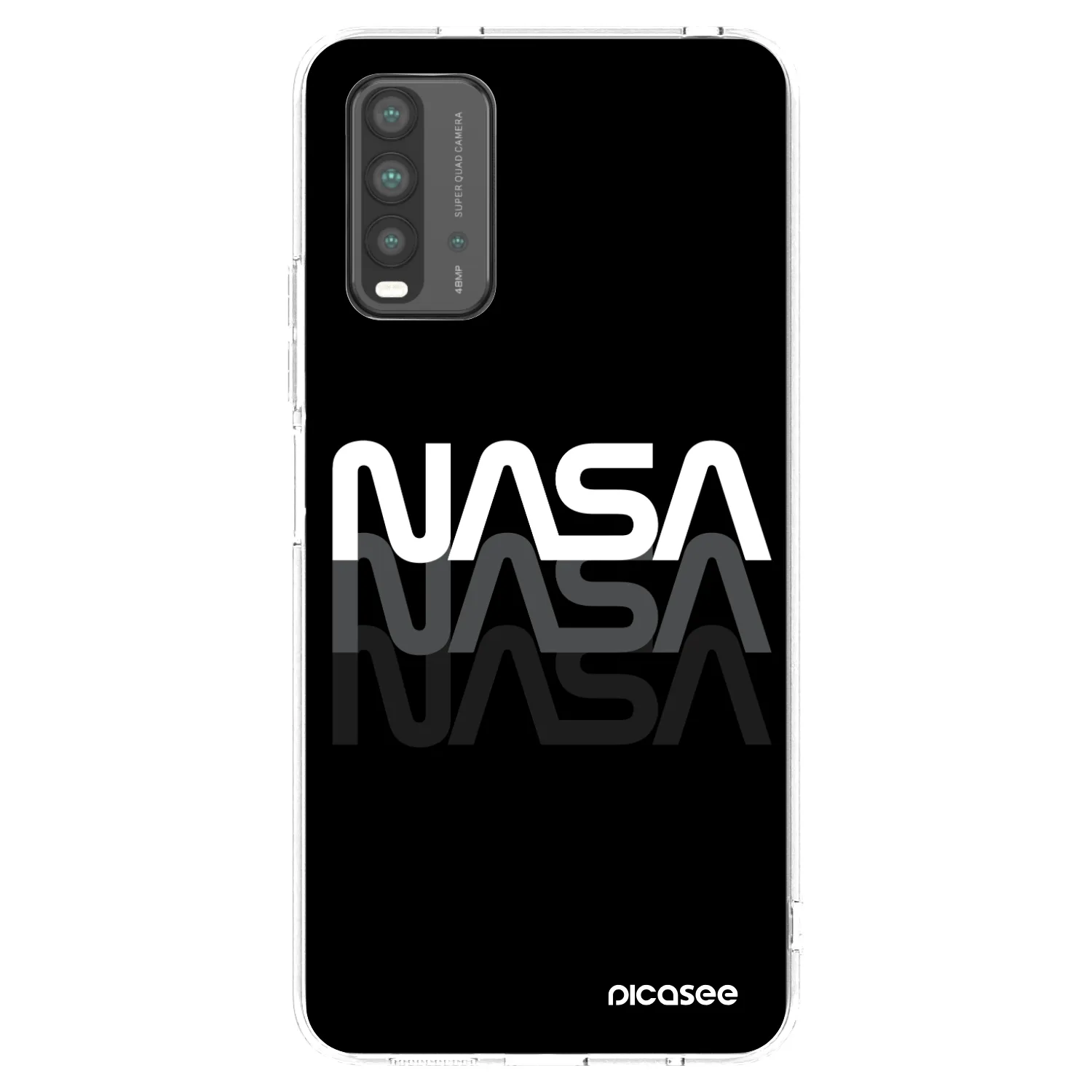 Picasee husă neagră din silicon pentru Xiaomi Redmi 9T - NASA Triple