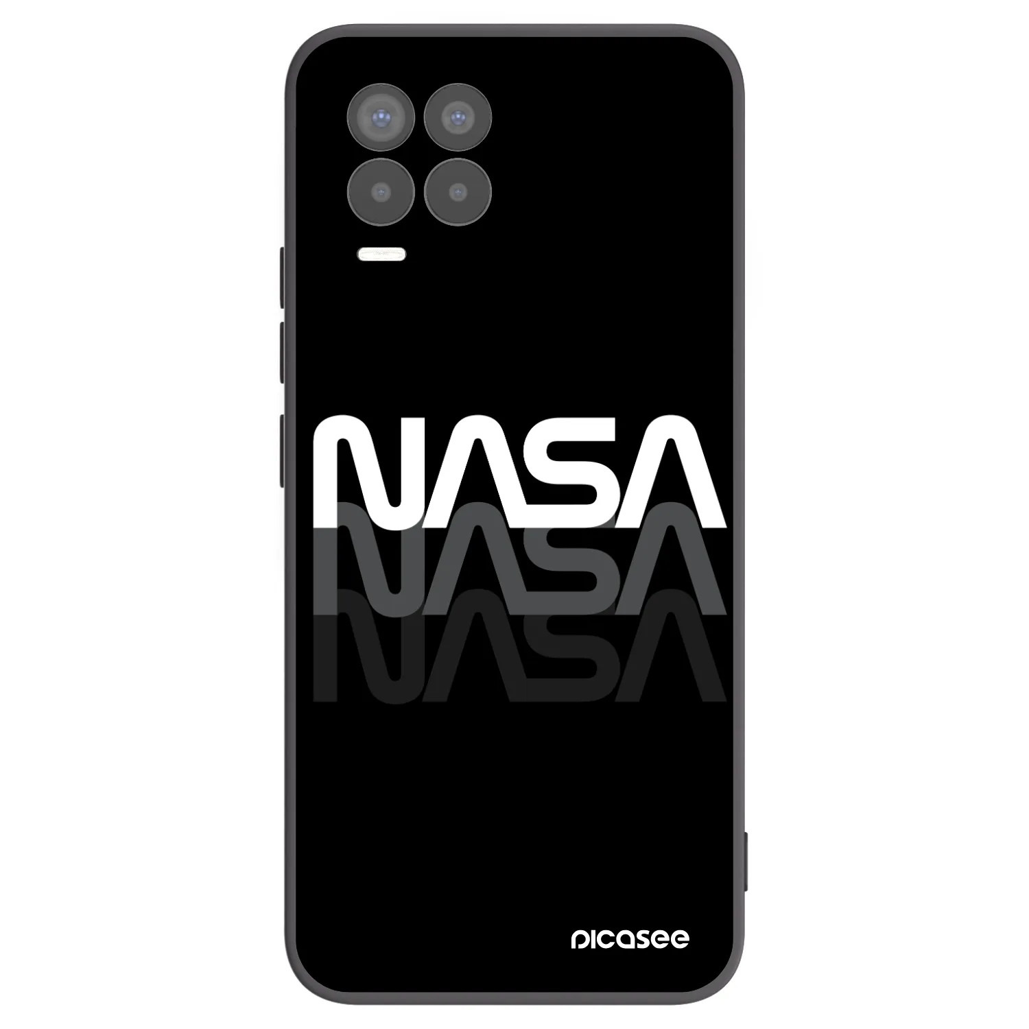 Picasee husă neagră din silicon pentru Realme 8 Pro - NASA Triple