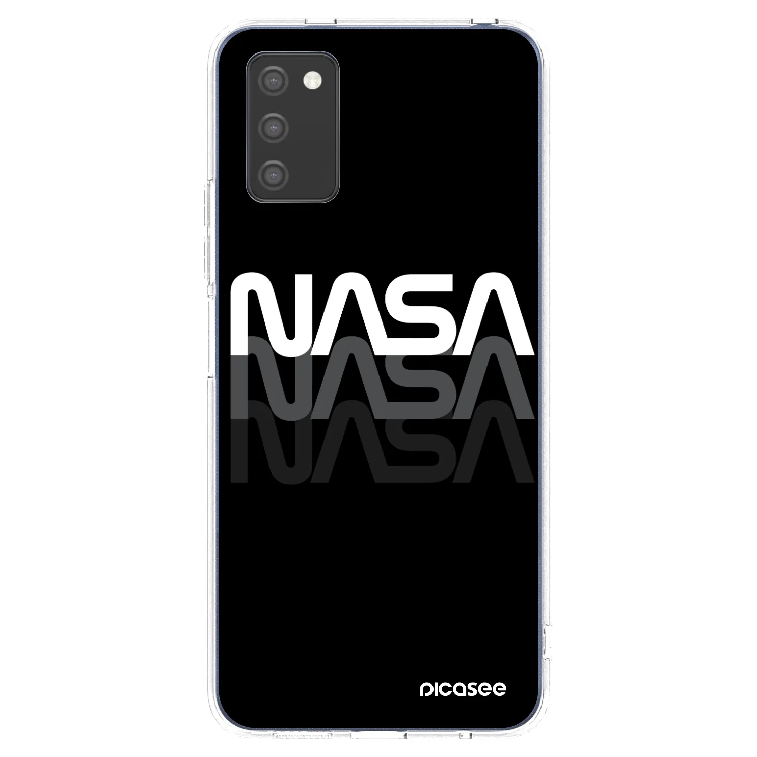 Picasee husă transparentă din silicon pentru Samsung Galaxy A02s A025G - NASA Triple