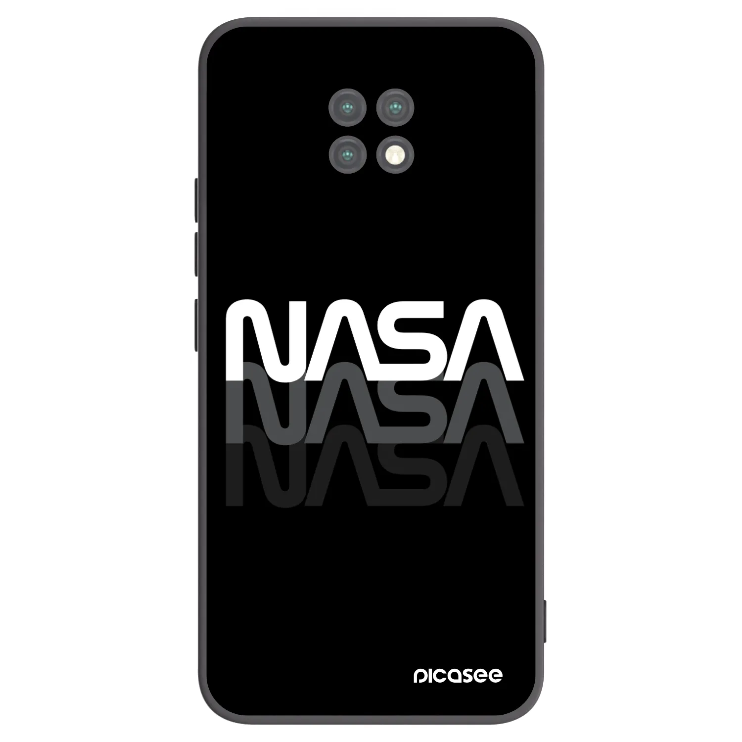 Picasee husă neagră din silicon pentru Xiaomi Redmi Note 9T - NASA Triple
