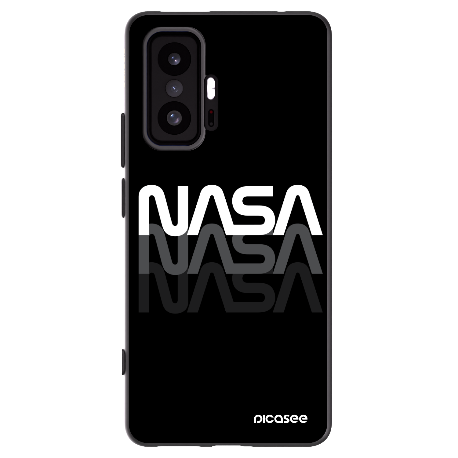 Picasee husă neagră din silicon pentru Xiaomi 11T Pro - NASA Triple