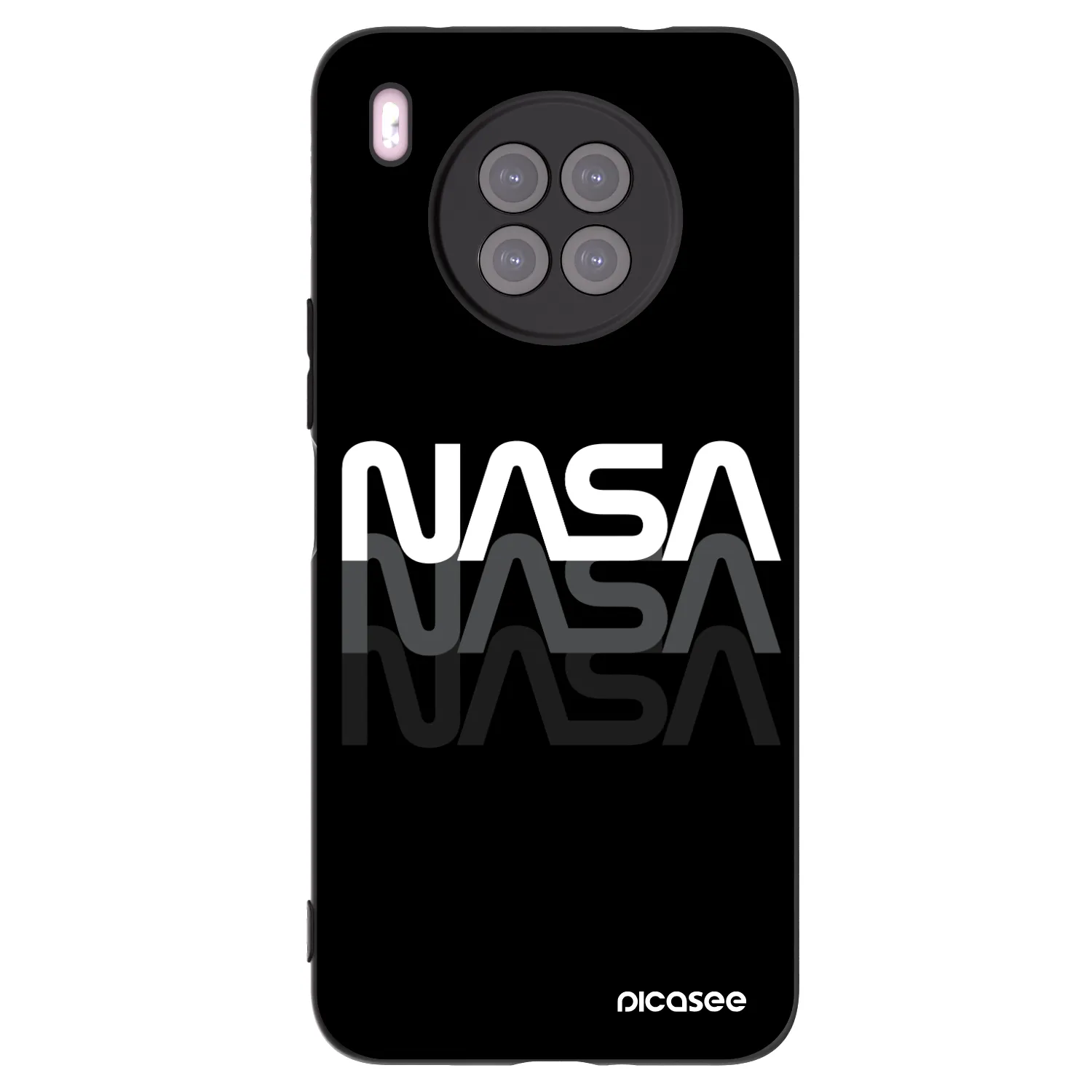 Picasee husă neagră din silicon pentru Huawei Nova 8i - NASA Triple