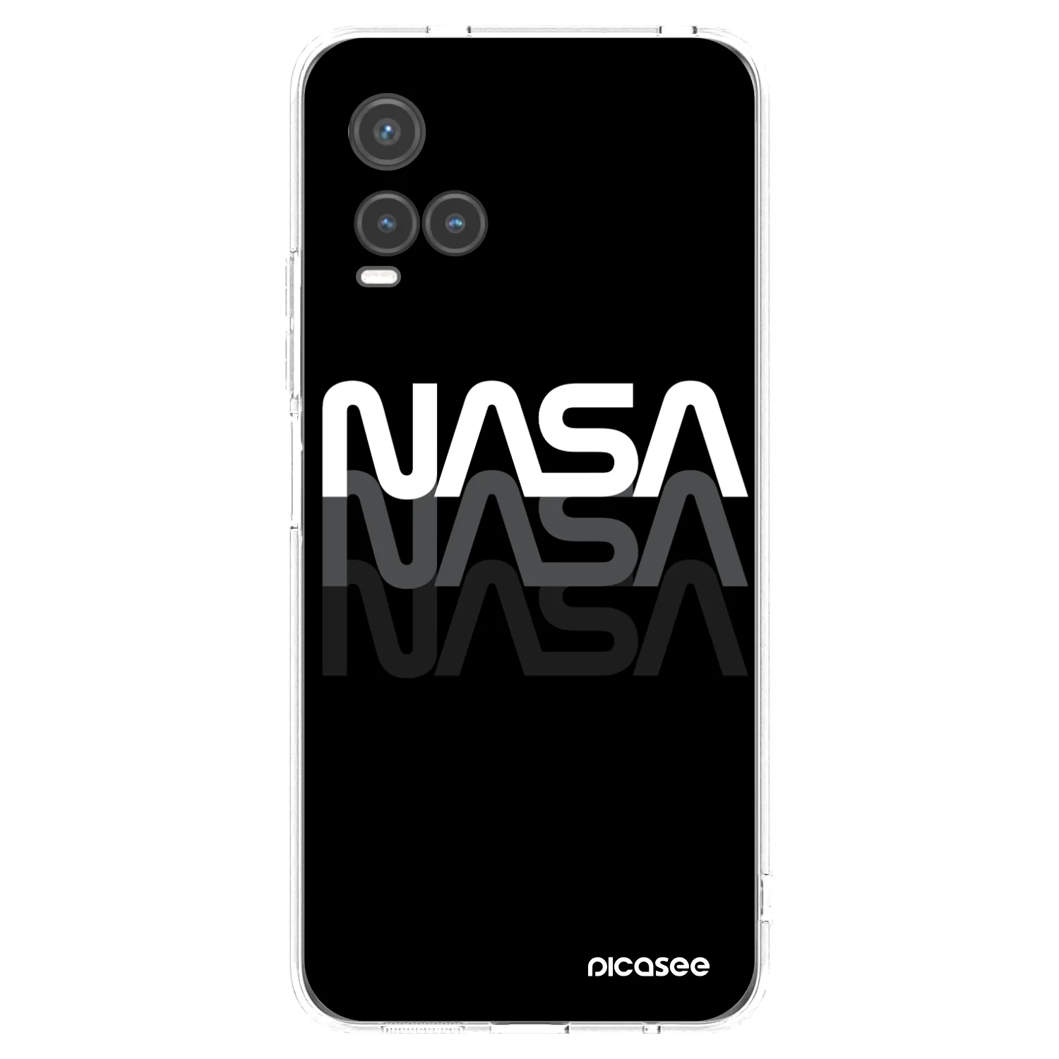 Picasee husă transparentă din silicon pentru Vivo Y33s - NASA Triple