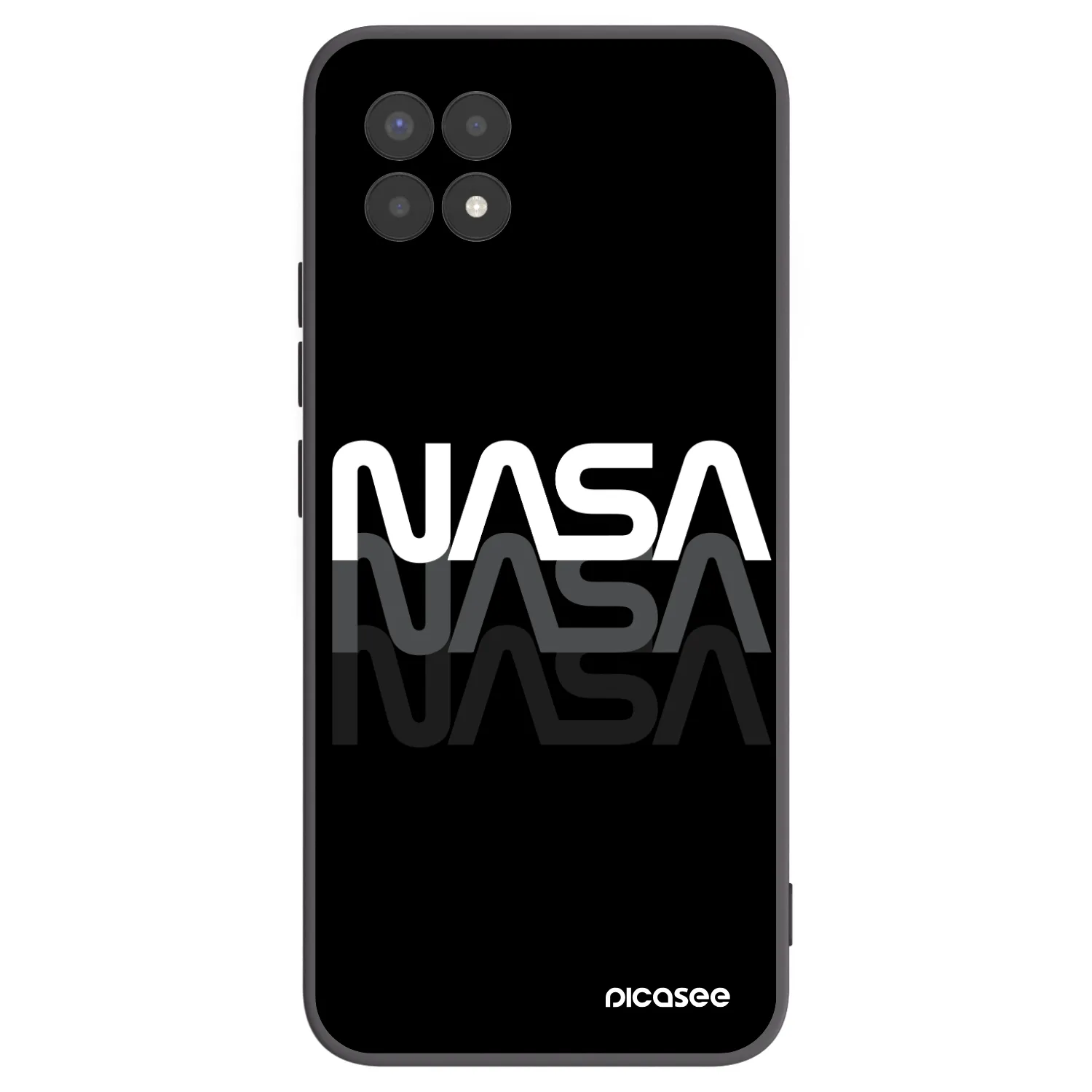 Picasee husă neagră din silicon pentru Realme 8i - NASA Triple