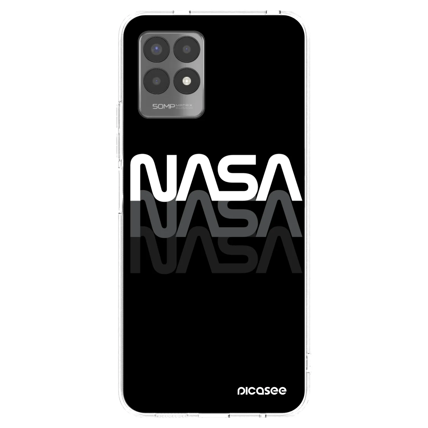 Picasee husă transparentă din silicon pentru Realme 8i - NASA Triple
