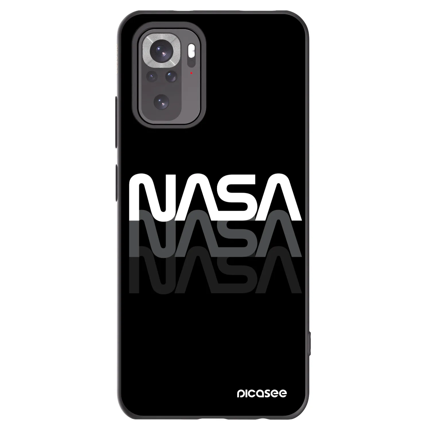 Picasee husă neagră din silicon pentru Xiaomi Redmi Note 11S 4G - NASA Triple