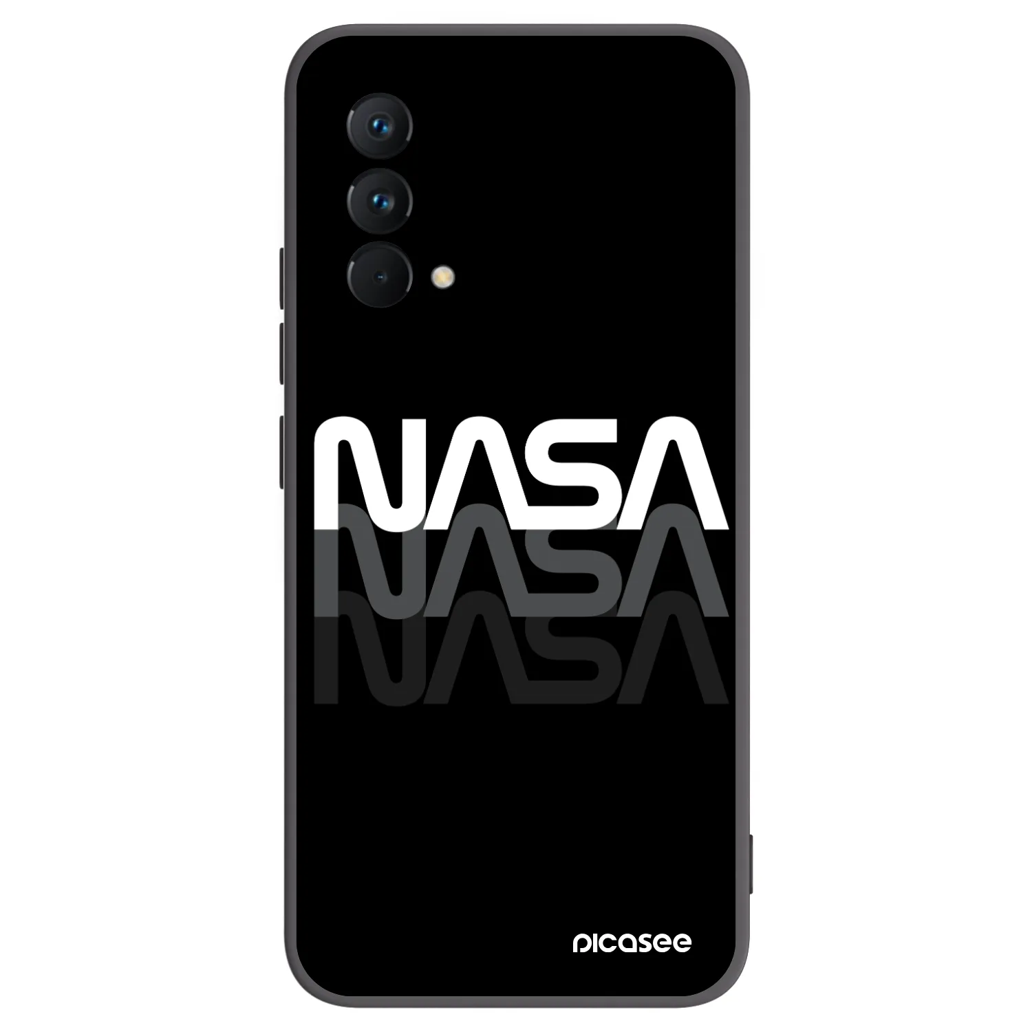 Picasee husă neagră din silicon pentru Realme GT Master Edition 5G - NASA Triple