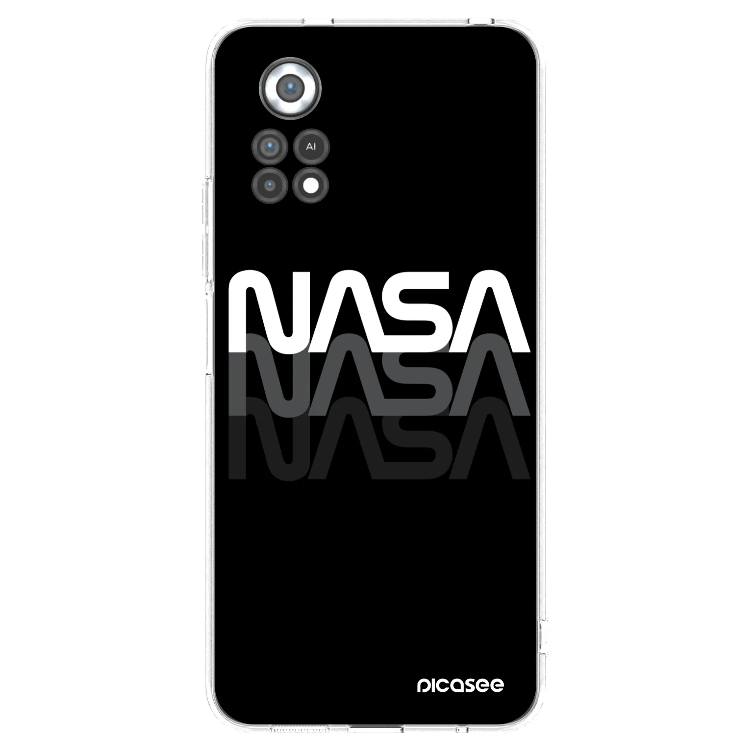 Picasee husă transparentă din silicon pentru Xiaomi Poco X4 Pro 5G - NASA Triple