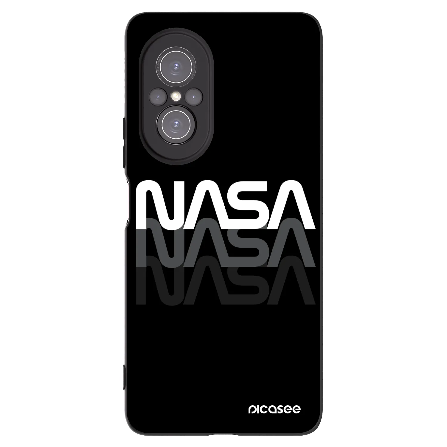 Picasee husă neagră din silicon pentru Huawei Nova 9 SE - NASA Triple