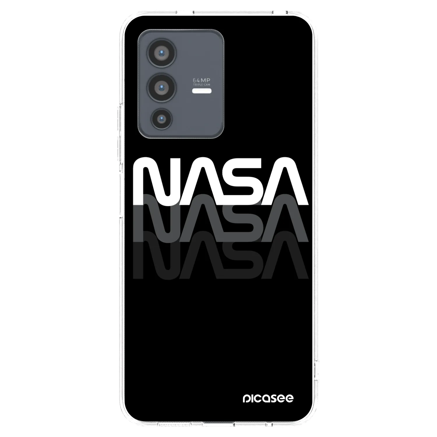 Picasee husă transparentă din silicon pentru Vivo V23 5G - NASA Triple
