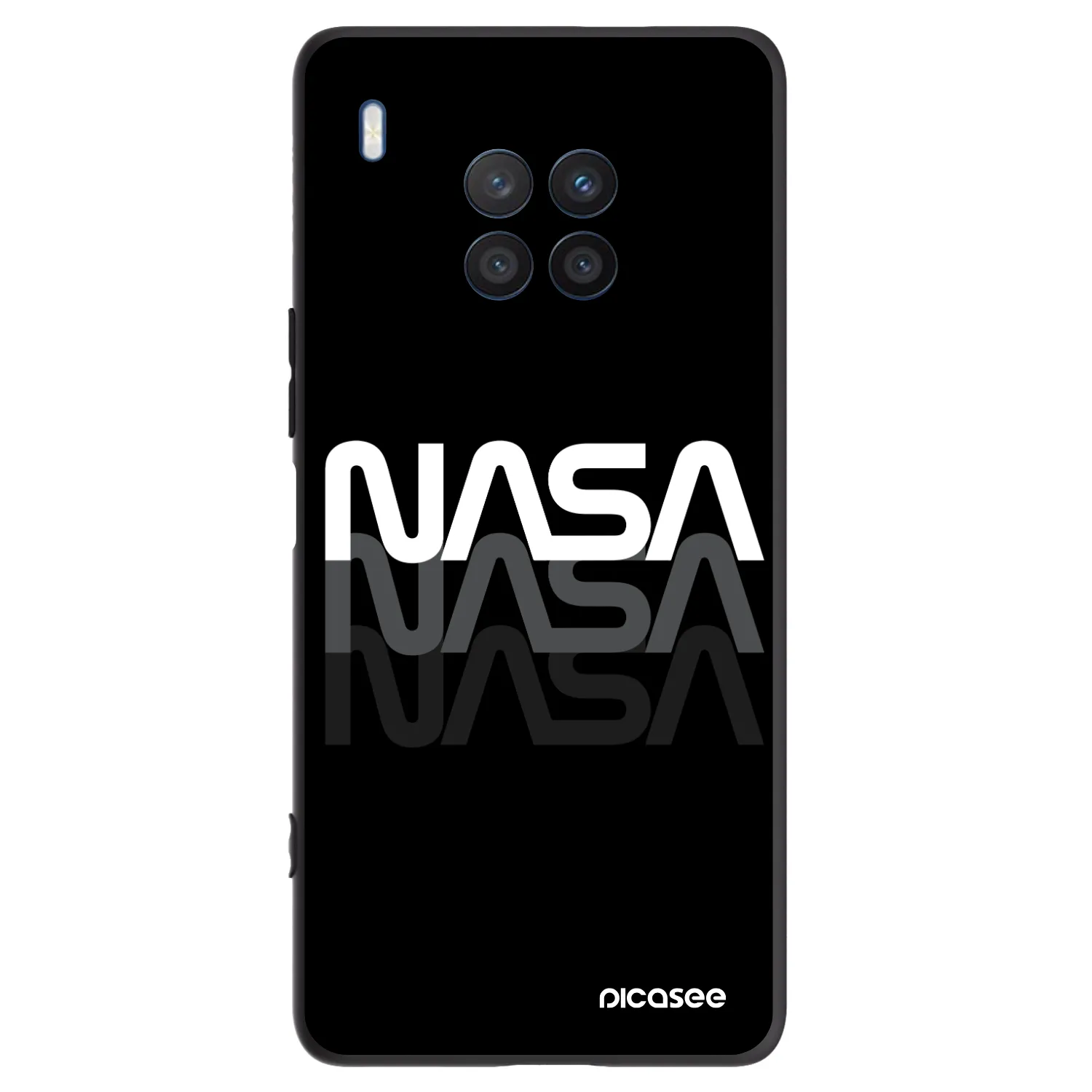 Picasee husă neagră din silicon pentru Honor 50 Lite - NASA Triple