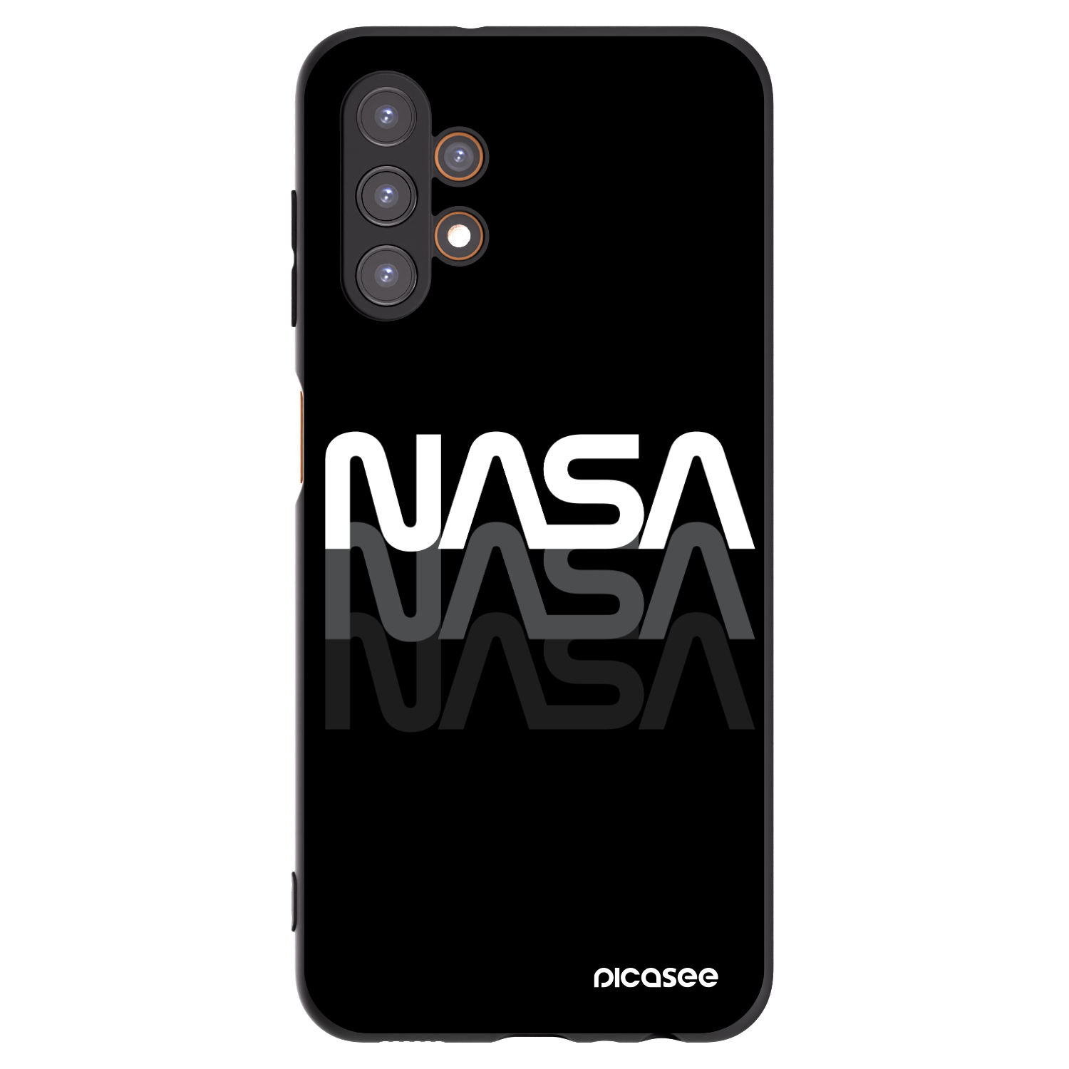 Picasee husă neagră din silicon pentru Samsung Galaxy A13 4G A135 - NASA Triple
