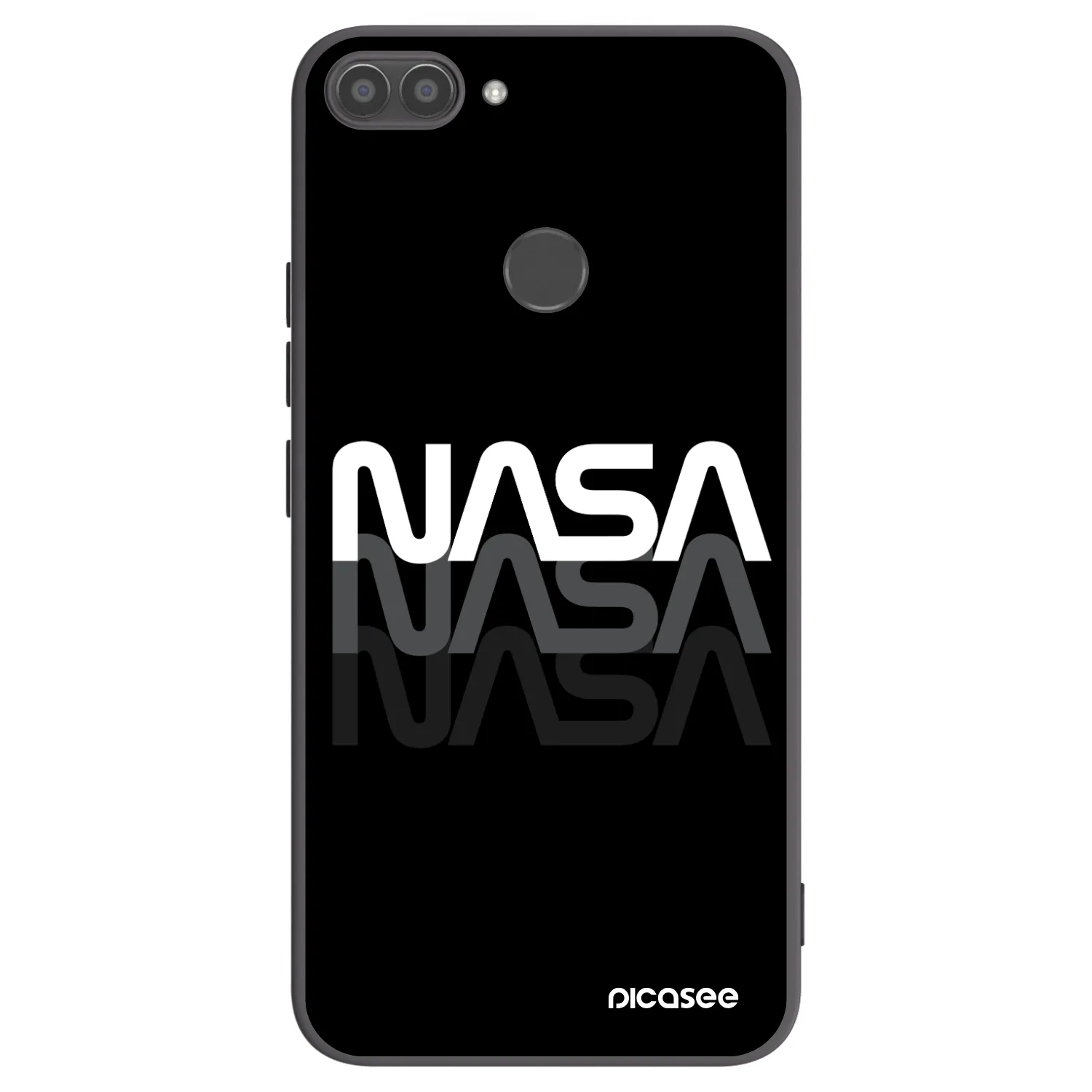 Picasee husă neagră din silicon pentru Huawei P Smart - NASA Triple