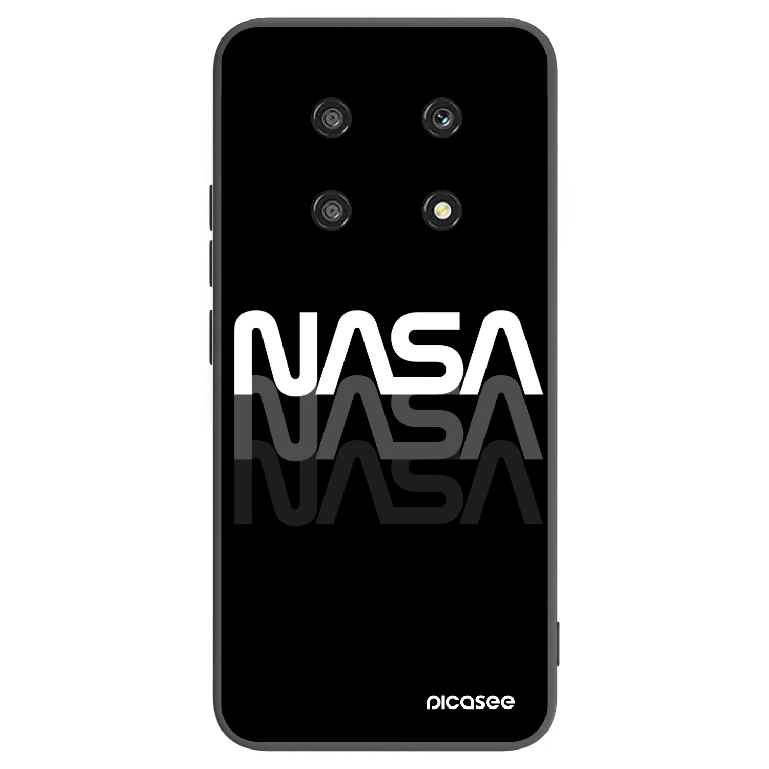 Picasee husă neagră din silicon pentru Honor Magic4 Lite 5G - NASA Triple