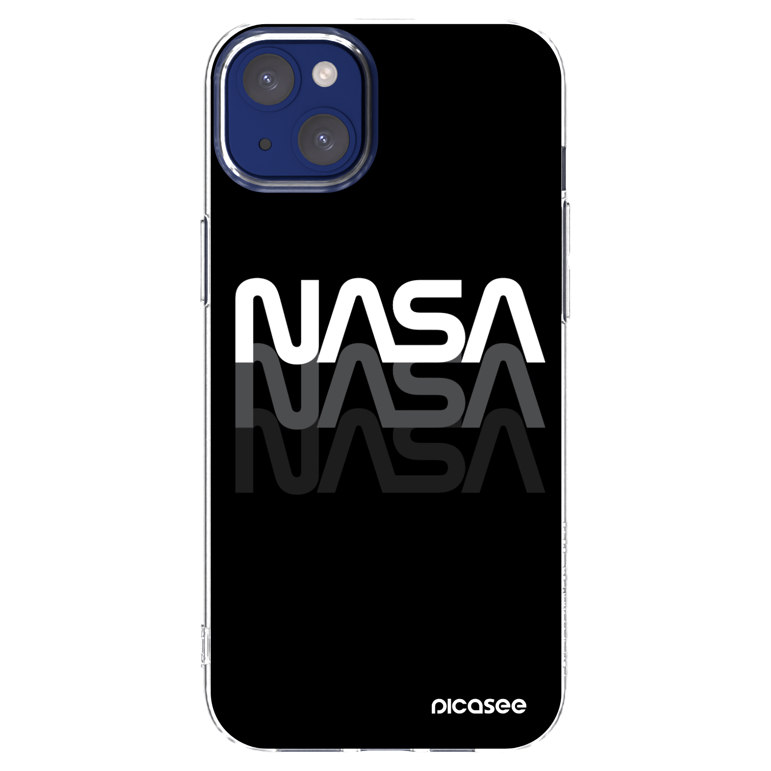 Picasee husă transparentă din silicon pentru Apple iPhone 14 Plus - NASA Triple