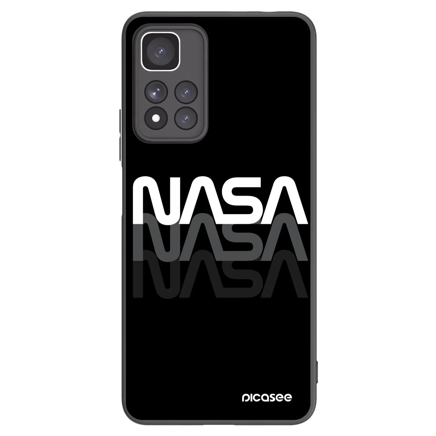 Picasee husă neagră din silicon pentru Xiaomi Redmi Note 11 Pro+ 5G - NASA Triple